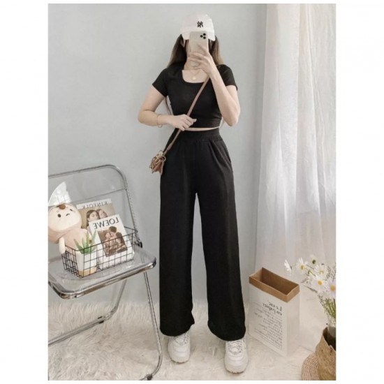 MARIA TERNO Knitted Squareneck Top and Pants Coordinates MARIA TERNO Knitted Squareneck Top and Pants Coordinates