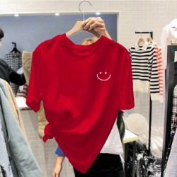 cotton unisex t shirt for women korean fashion loose teen oversized plus size tops on sale printed graphic