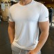 KAMB T-shirts for Men Clothes Gym Breathable Quick Dry Short Sleeve Round neck T-shirt Men Clothing KAMB T-shirts for Men Clothes Gym Breathable Quick Dry Short Sleeve Round neck T-shirt Men Clothing