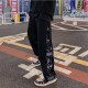 Men's High Street Hip Hop Bandana Patchwork Sweatpants Side Button Sportswear Korean Casual Hiphop Trousers for Boys Harajuku Men's High Street Hip Hop Bandana Patchwork Sweatpants Side Button Sportswear Korean Casual Hiphop Trousers for Boys Harajuku