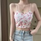 Flower Outer Wear Tube Top With pads Backless Chiffon Camisole Floral Lace Vest Sweet Short Tank Top Flower Outer Wear Tube Top With pads Backless Chiffon Camisole Floral Lace Vest Sweet Short Tank Top