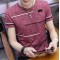 Fashion Korean men’s casual T shirt sleeve round neck tops