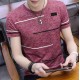 Fashion Korean men’s casual T shirt sleeve round neck tops Fashion Korean men’s casual T shirt sleeve round neck tops