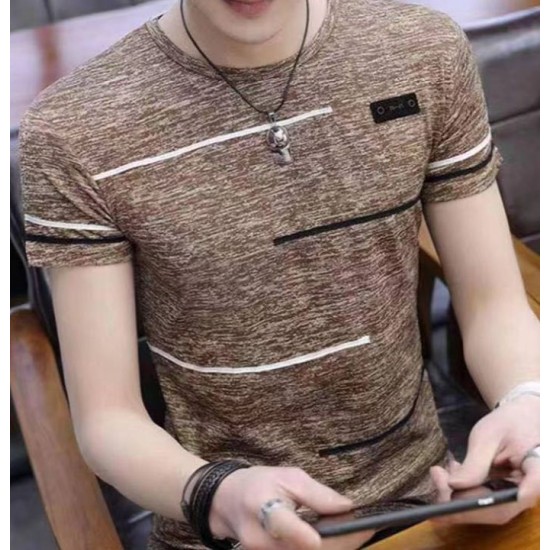 Fashion Korean men’s casual T shirt sleeve round neck tops Fashion Korean men’s casual T shirt sleeve round neck tops