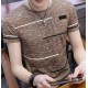 Fashion Korean men’s casual T shirt sleeve round neck tops Fashion Korean men’s casual T shirt sleeve round neck tops