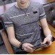 Fashion Korean men’s casual T shirt sleeve round neck tops Fashion Korean men’s casual T shirt sleeve round neck tops