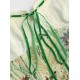 Cider Kpop Jacquard Floral Knotted Mini Dress Cider Kpop Jacquard Floral Knotted Mini Dress