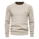 AIOPESON Argyle Basic Men Sweaters Solid Color O-neck Long sleeve Knitted Male Pullover Winter Fashion New Warm Sweaters for Men AIOPESON Argyle Basic Men Sweaters Solid Color O-neck Long sleeve Knitted Male Pullover Winter Fashion New Warm Sweaters for Men